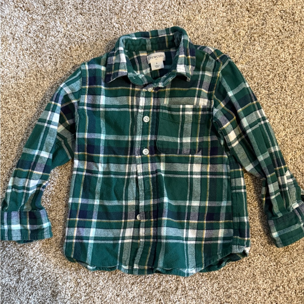 JCrew Crewcuts Plaid Button Down Shirt - Toddler 3
